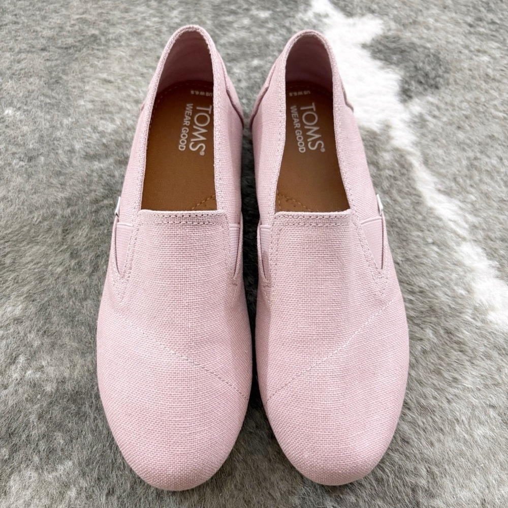 Toms Pink Redondo Slip-On Shoes 6.5 View 3